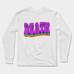 Death Rainbow Graphic Design Logo Long Sleeve T-Shirt